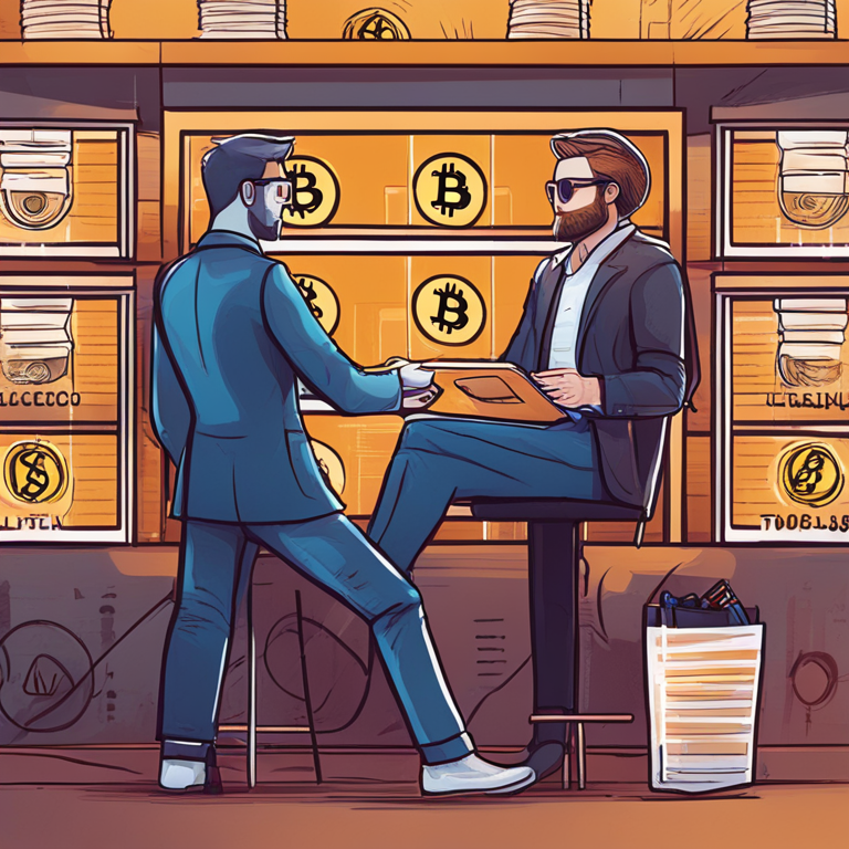 Digital illustration of a cryptocurrency exchange delisting an altcoin, hand-drawn, high-quality, trendy magazine style on Artstation