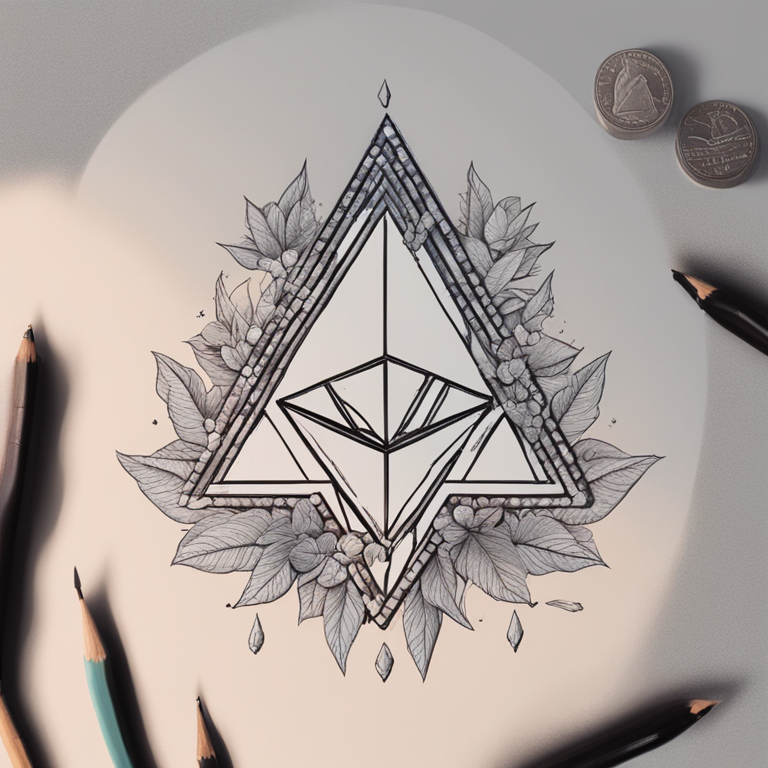 Ethereum breaking $3,000 milestone, hand-drawn digital illustration, Artstation HQ, digital art