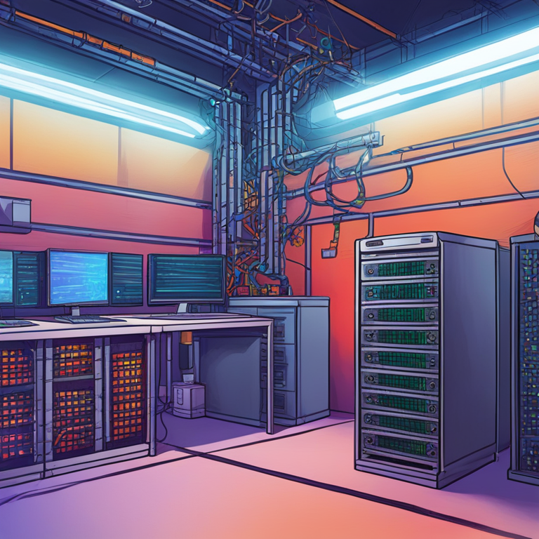 Hand-drawn digital illustration of network security enhancement, Core Chain and Kiln, modern and detailed, colorful, Artstation HQ