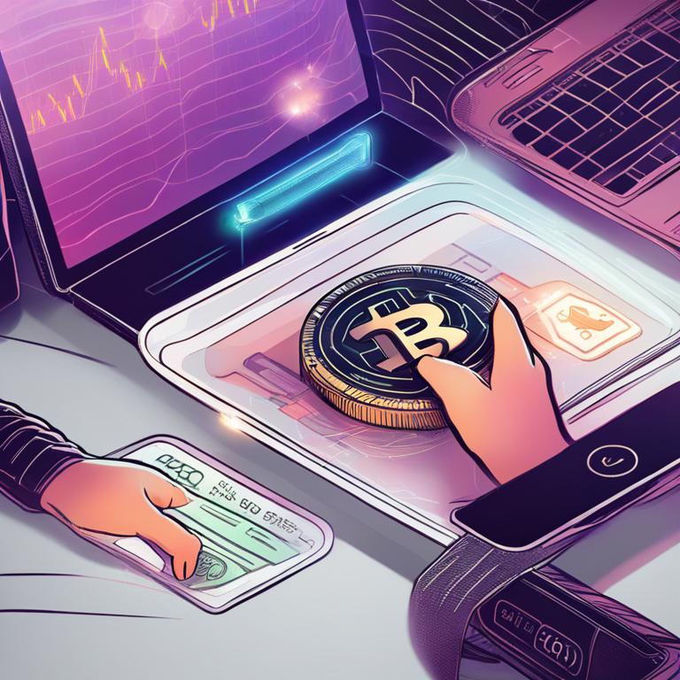 a digital illustration of a cryptocurrency transaction with XRP tokens moving between wallets, hand-drawn digital illustration, Artstation HQ, digital art, mysterious theme, highlighting the elements of blockchain and finance, trending style