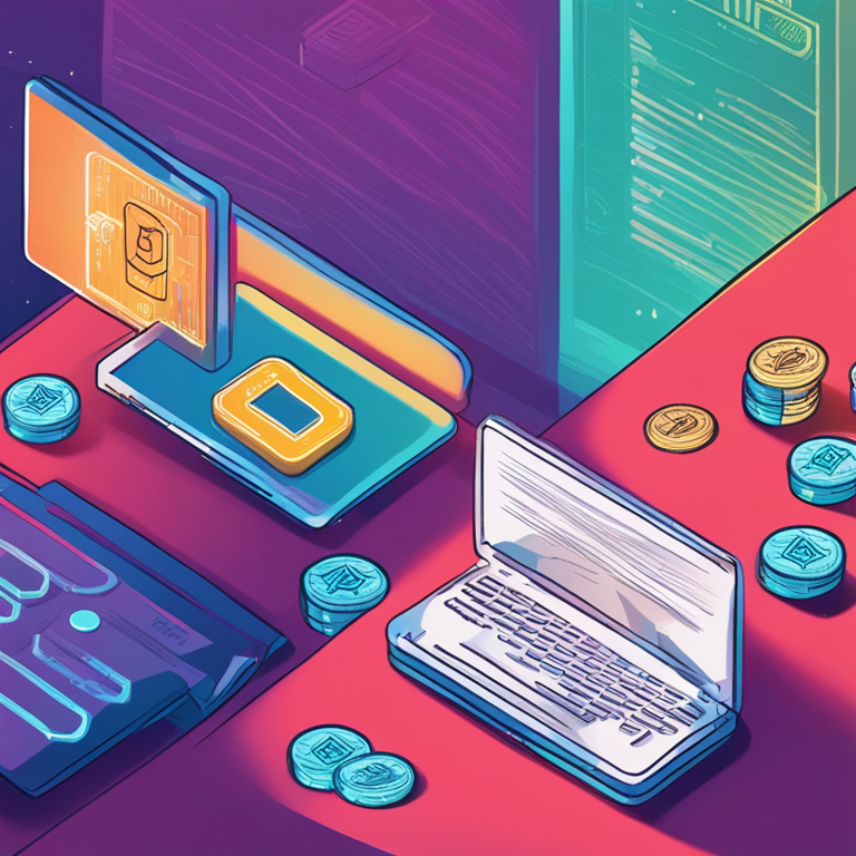 digital illustration depicting blockchain address activities, with tokens moving to an unidentified wallet, hand-drawn style, Artstation HQ, digital art, analysis theme, vibrant and modern style