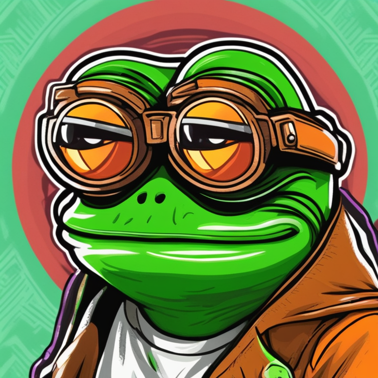 Hand-drawn digital illustration of Pepe the Frog, symbol of internet meme culture and cryptocurrency community, digital art, Artstation HQ, vibrant colors, widely recognized character, trendy style