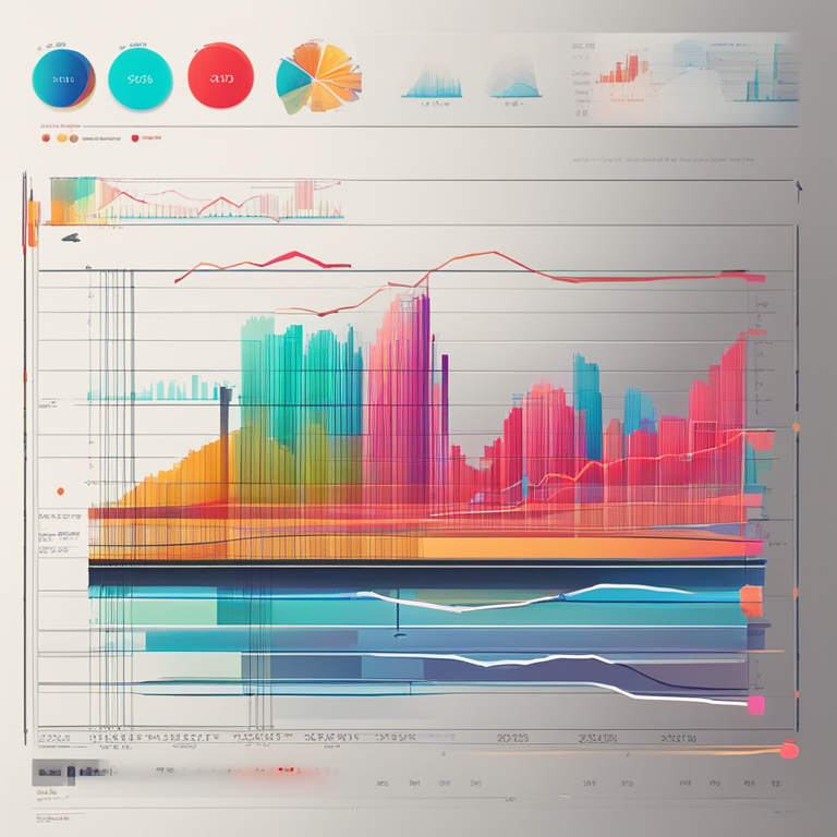 Abstract hand-drawn digital illustration of Arweave (AR) market statistics. Artstation HQ, digital art, statistical graphs, vibrant colors.