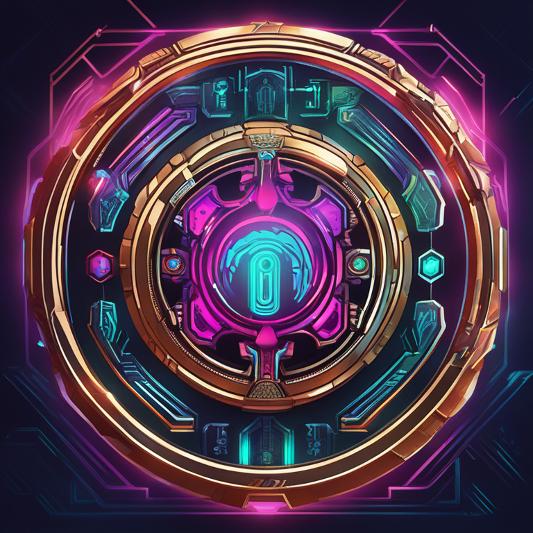 Artistic visualization of ARB token unlock event, hand-drawn digital style, intricate details, vibrant colors, futuristic and abstract, Arbitrum token, trending on Artstation