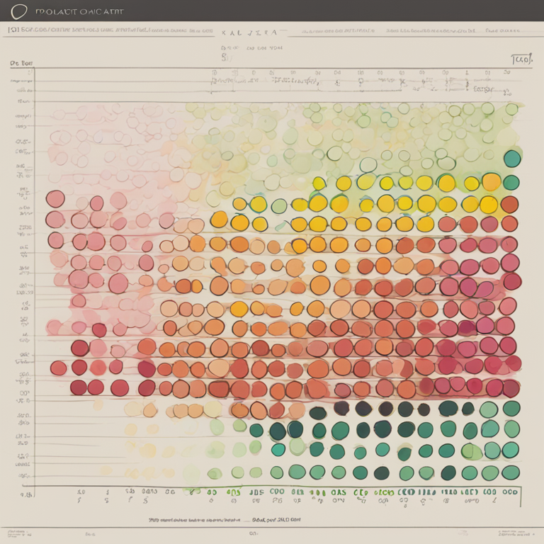 Hand-drawn digital illustration of Polkadot chart showing significant correction, digital art, Artstation HQ