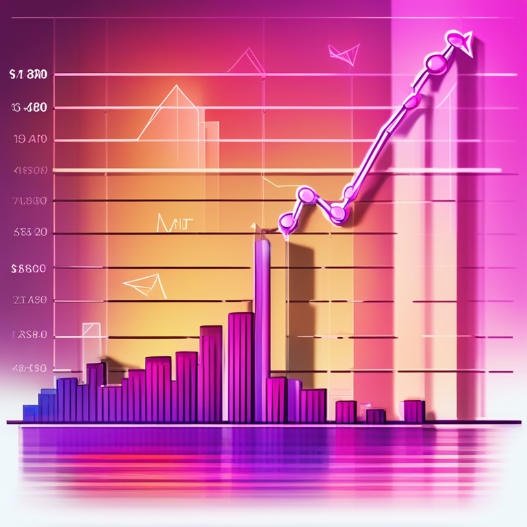 hand-drawn digital illustration, Artstation HQ, digital art, vibrant rising graph, Ethereum NFTs, market trends, concept of financial market recovery, glossy finish, sleek design, high detail, modern style