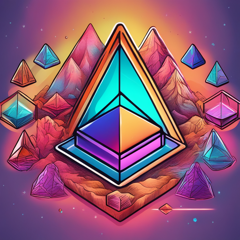 hand-drawn digital illustration of various Ethereum NFTs in vibrant colors, Artstation HQ, digital art