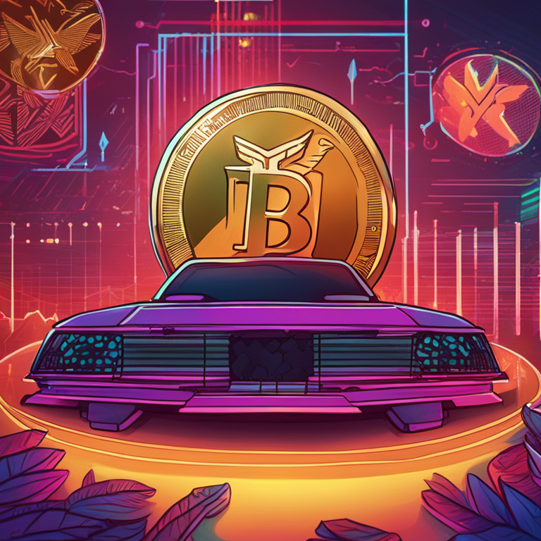 Hand-drawn digital illustration of the Solana cryptocurrency showing bullish performance on trading charts, Artstation HQ, digital art, vibrant colors