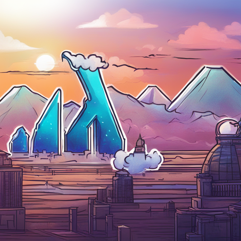 hand-drawn digital illustration of anticipated XRP price rise, market optimism, Artstation HQ, digital art