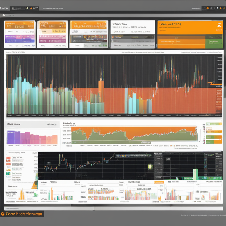 detailed visualization of Bitcoin's price analysis, Artstation HQ, price charts, digital art, trending magazine style