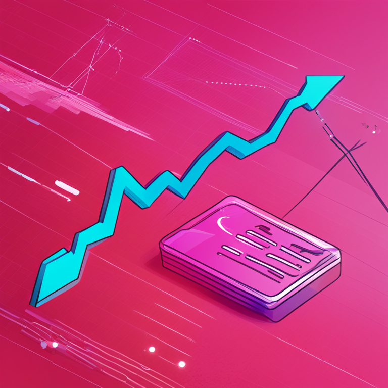 Conceptual digital illustration of XRP price graph, depicting potential downside risks, vivid color scheme, hand-drawn style, Artstation HQ, digital art for magazine publication