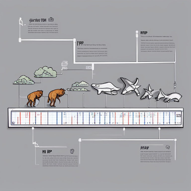 hand-drawn digital illustration of a timeline representing the evolution of PHP, Artstation HQ, digital art